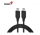 CABLE USB-C GENIUS ACC-C2CC-3A USB-C A USB-C 100CM FAST CHARGE TRENZADO BLACK (32590006400)